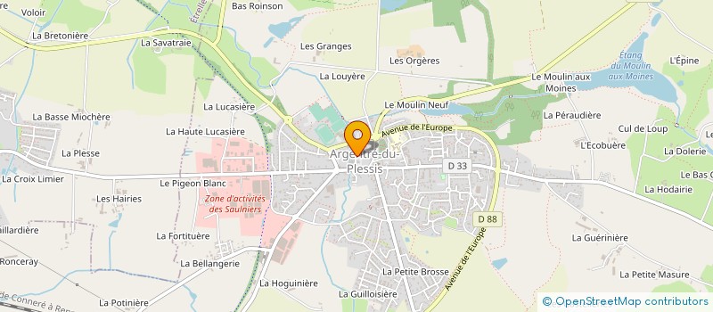 localisation de l'entreprise MONSIEUR JEREMY CHERO  ARGENTRE-DU-PLESSIS