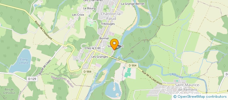 localisation de l'entreprise MONSIEUR JEREMY CHERPAZ à CHATILLON-LA-PALUD