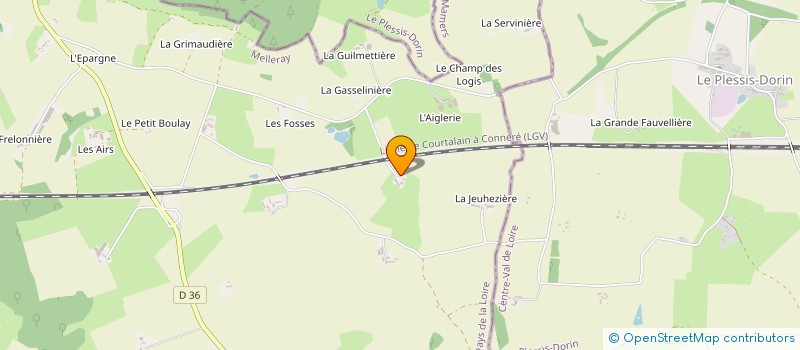 localisation de l'entreprise MONSIEUR JEREMY CHESNEAU  MELLERAY