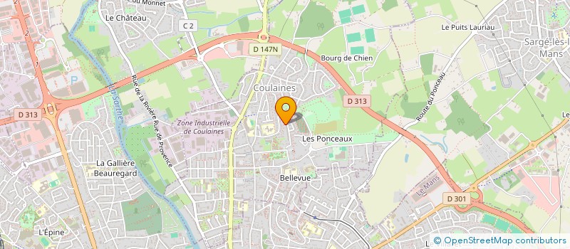 localisation de l'entreprise MONSIEUR JEREMY CHEVREAU  COULAINES