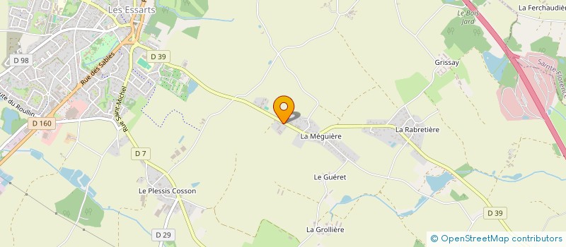 localisation de l'entreprise MONSIEUR JEREMY CHEVRIER à ESSARTS-EN-BOCAGE