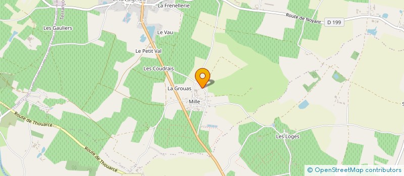 localisation de l'entreprise MONSIEUR JEREMY CHOUTEAU  TERRANJOU