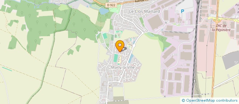 localisation de l'entreprise MONSIEUR JEREMY CHRETIEN  MARLY-LA-VILLE