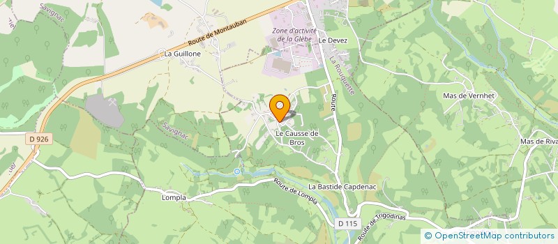 localisation de l'entreprise MONSIEUR JEREMY CINQ  LA ROUQUETTE