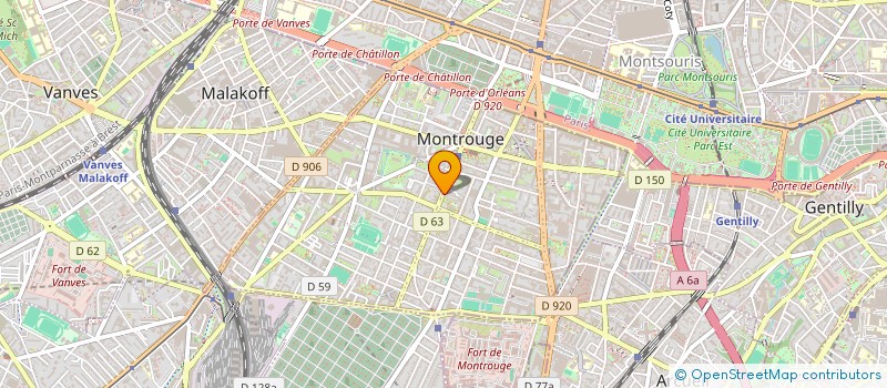 localisation de l'entreprise MONSIEUR JEREMY CLASTRES  MONTROUGE