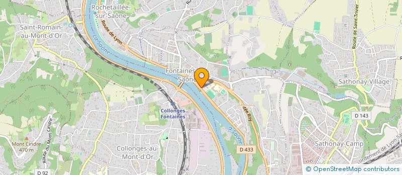 localisation de l'entreprise MONSIEUR JEREMY CLAVEL  FONTAINES-SUR-SAONE