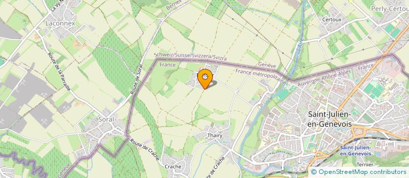 localisation de l'entreprise MONSIEUR JEREMY CLAVEL  SAINT-JULIEN-EN-GENEVOIS