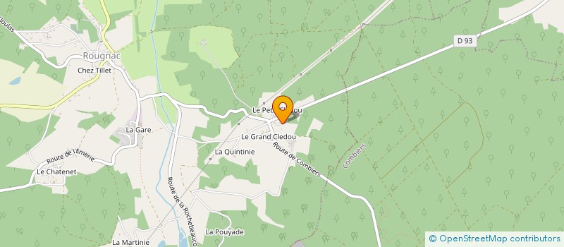 localisation de l'entreprise MONSIEUR JEREMY CLEMENCEAU  ROUGNAC