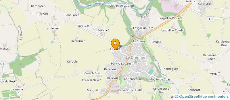 localisation de l'entreprise MONSIEUR JEREMY COCHET  LE DRENNEC