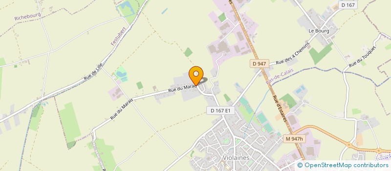 localisation de l'entreprise MONSIEUR JEREMY COLIN  VIOLAINES