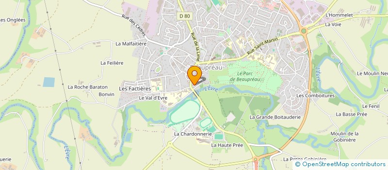 localisation de l'entreprise MONSIEUR JEREMY COLIN à BEAUPREAU-EN-MAUGES