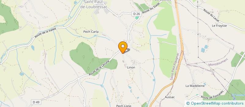 localisation de l'entreprise MONSIEUR JEREMY COLOMBIER  SAINT-PAUL-FLAUGNAC