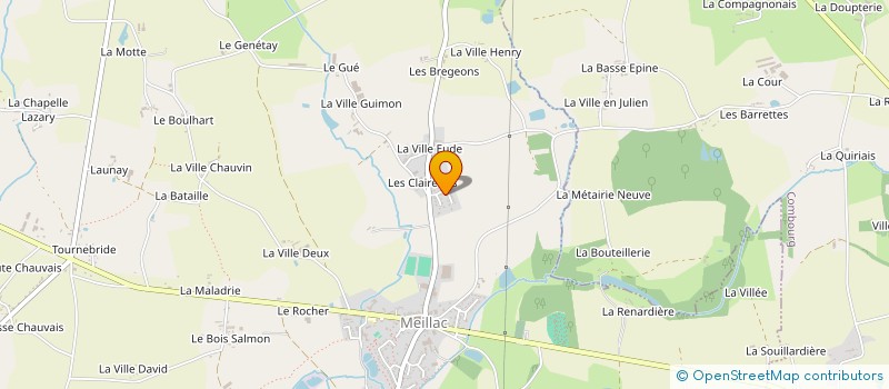 localisation de l'entreprise MONSIEUR JEREMY CORVAISIER  MEILLAC