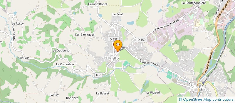 localisation de l'entreprise MONSIEUR JEREMY CORVELEYN  SAVIGNY