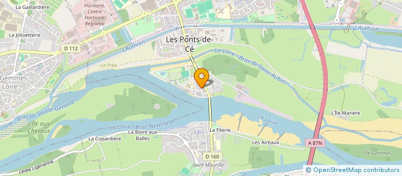 localisation de l'entreprise MONSIEUR JEREMY COUDRAY  LES PONTS-DE-CE