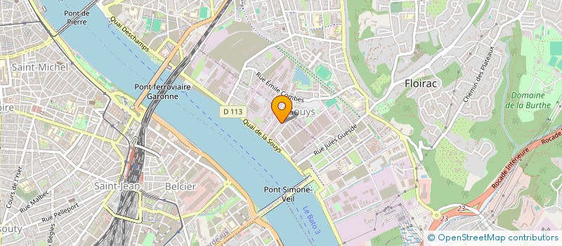 localisation de l'entreprise MONSIEUR JEREMY COURTEMANCHE  BORDEAUX