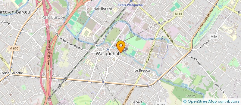 localisation de l'entreprise MONSIEUR JEREMY COUSSEMAEKER  WASQUEHAL