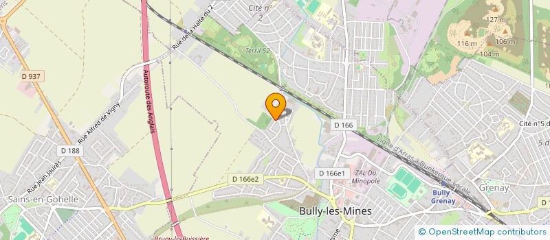 localisation de l'entreprise MONSIEUR JEREMY COUSSIN  BULLY-LES-MINES