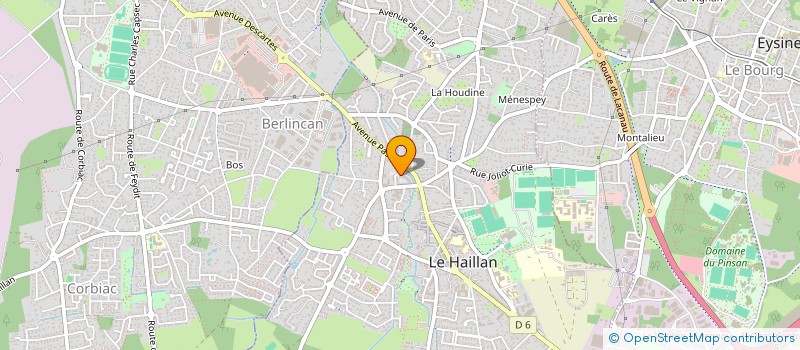 localisation de l'entreprise MONSIEUR JEREMY COUTANT  LE HAILLAN