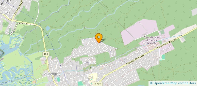 localisation de l'entreprise MONSIEUR JEREMY COUTREAU  AUDENGE