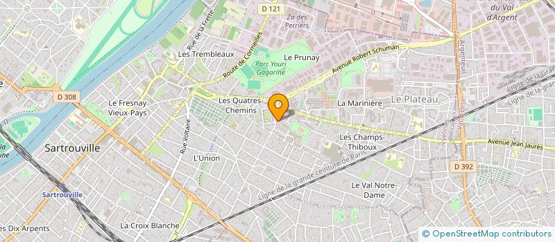 localisation de l'entreprise MONSIEUR JEREMY COUVREUR  ARGENTEUIL