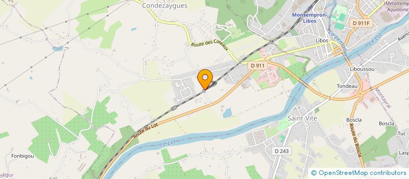 localisation de l'entreprise MONSIEUR JEREMY CROISILE  CONDEZAYGUES