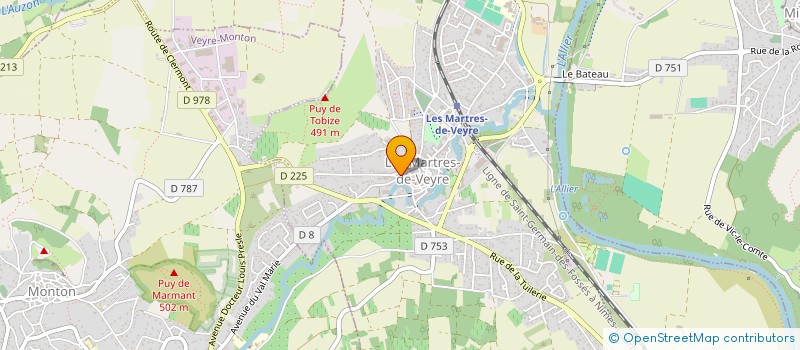 localisation de l'entreprise MONSIEUR JEREMY CROMARIAS  LES MARTRES-DE-VEYRE