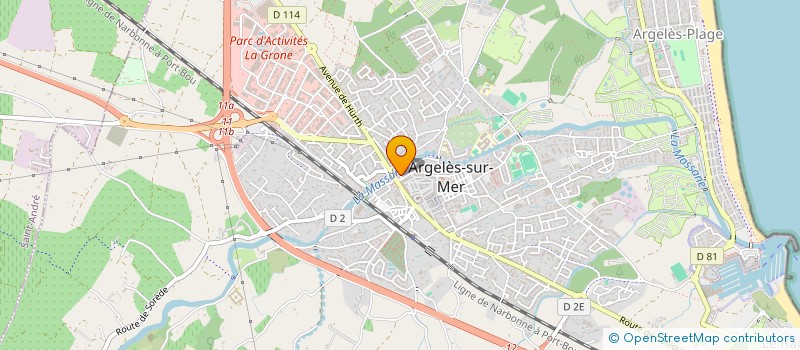 localisation de l'entreprise MONSIEUR JEREMY CULOT  ARGELES-SUR-MER