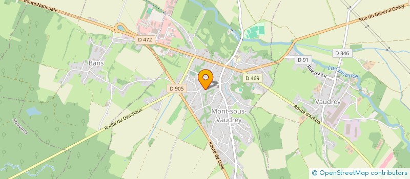 localisation de l'entreprise MONSIEUR JEREMY CURIE  MONT-SOUS-VAUDREY