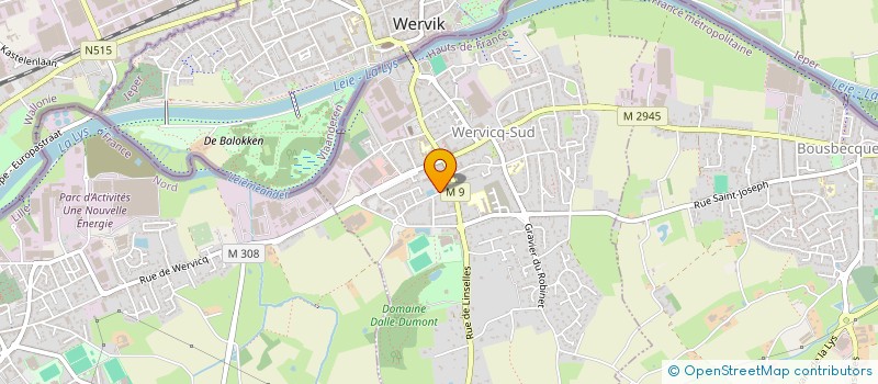 localisation de l'entreprise MONSIEUR JEREMY DA COSTA  WERVICQ-SUD