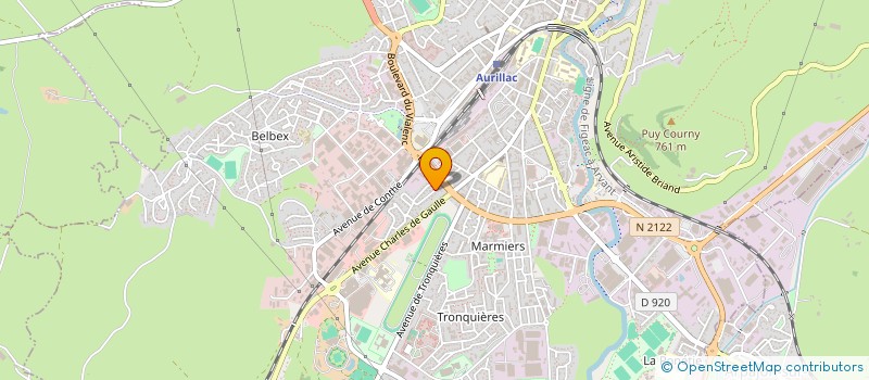 localisation de l'entreprise MONSIEUR JEREMY DAMIGON à AURILLAC