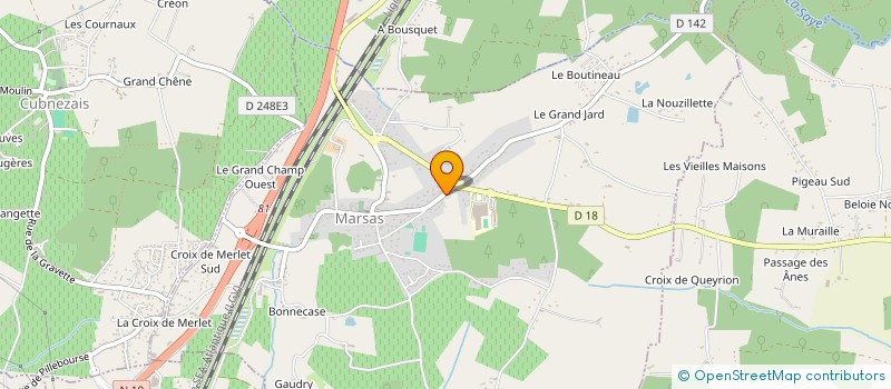 localisation de l'entreprise MONSIEUR JEREMY DARGILAS  MARSAS