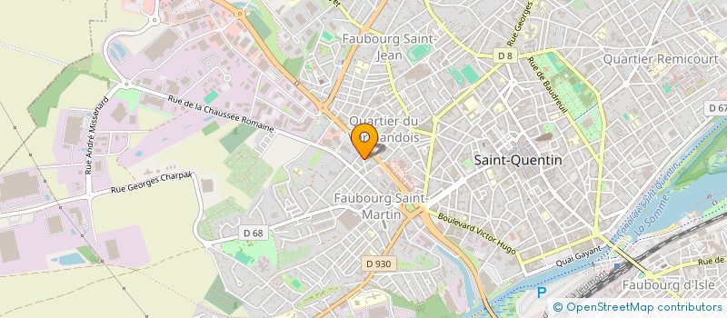 localisation de l'entreprise MONSIEUR JEREMY DAUBANTON à SAINT-QUENTIN