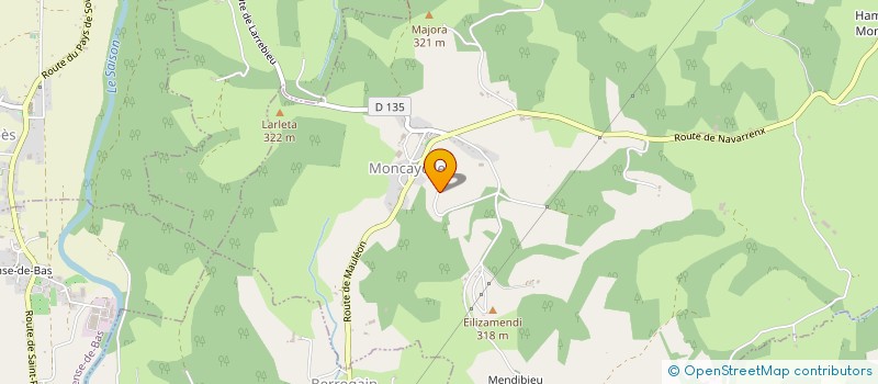 localisation de l'entreprise MONSIEUR JEREMY DEGOT  MONCAYOLLE-LARRORY-MENDIBIEU