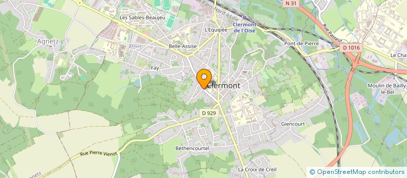 localisation de l'entreprise MONSIEUR JEREMY DELAHOCHE à CLERMONT