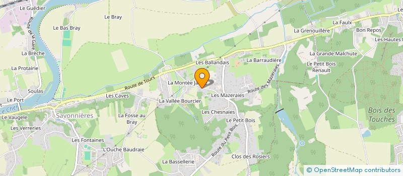 localisation de l'entreprise MONSIEUR JEREMY DELAINE  SAVONNIERES