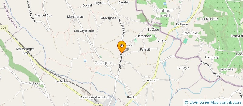 localisation de l'entreprise MONSIEUR JEREMY DELAVAULT  CAVAGNAC