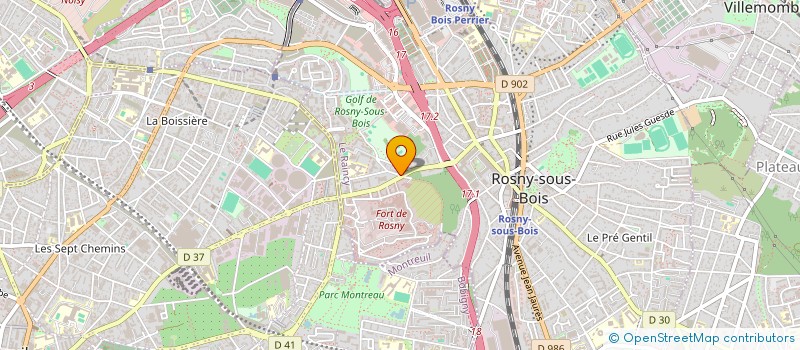 localisation de l'entreprise MONSIEUR JEREMY DELIGNY à ROSNY-SOUS-BOIS