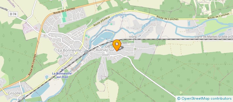 localisation de l'entreprise MONSIEUR JEREMY DELTINGER  AULNAY-SUR-ITON