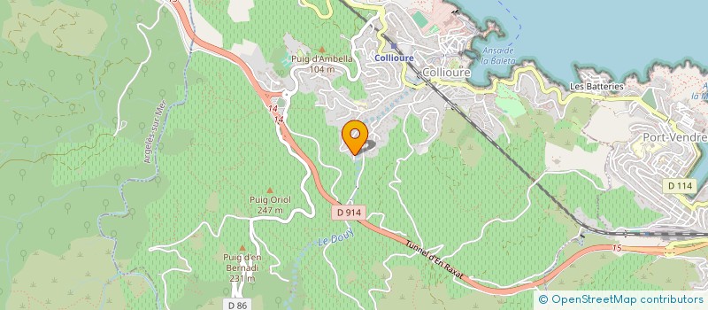 localisation de l'entreprise MONSIEUR JEREMY DELVALLE  COLLIOURE