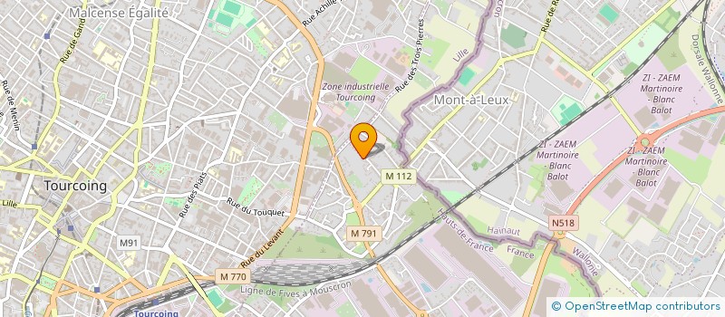 localisation de l'entreprise MONSIEUR JEREMY DELVAR  WATTRELOS