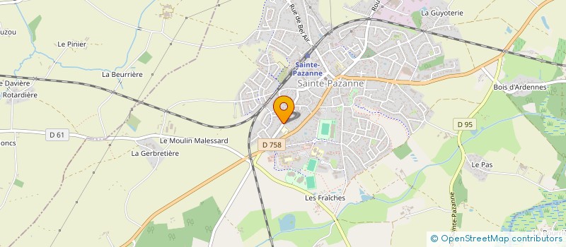 localisation de l'entreprise MONSIEUR JEREMY DENIAUD à SAINTE-PAZANNE