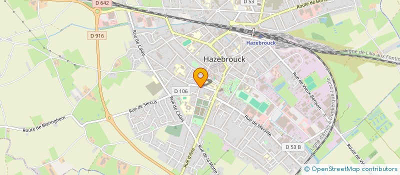 localisation de l'entreprise MONSIEUR JEREMY DESCHAMPS  HAZEBROUCK