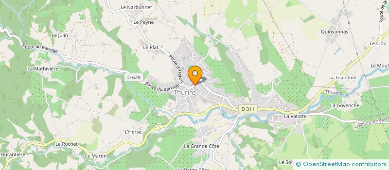 localisation de l'entreprise MONSIEUR JEREMY DESMAREST  THURINS