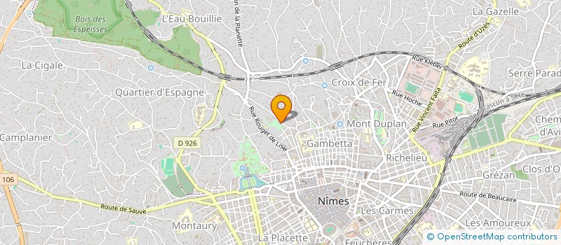 localisation de l'entreprise MONSIEUR JEREMY DEVEAUX  NIMES