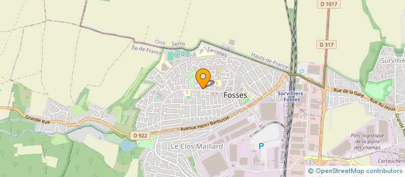 localisation de l'entreprise MONSIEUR JEREMY DEVRESE  FOSSES