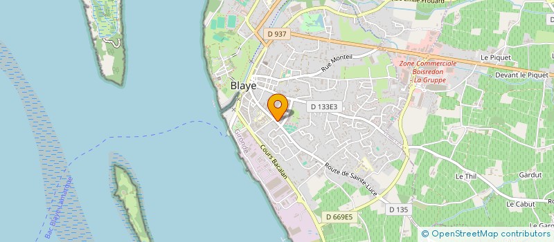localisation de l'entreprise MONSIEUR JEREMY DIVER à BLAYE