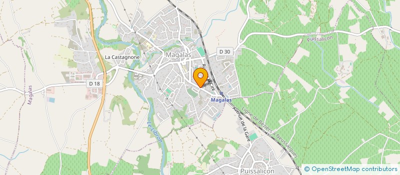 localisation de l'entreprise MONSIEUR JEREMY DOMINGOS  MAGALAS