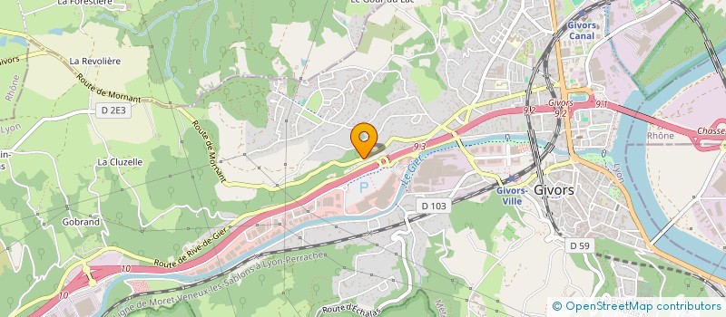 localisation de l'entreprise MONSIEUR JEREMY DOUILLET  GIVORS