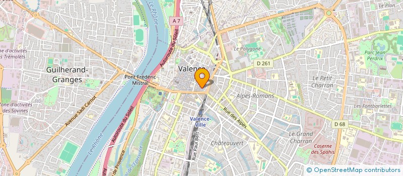 localisation de l'entreprise MONSIEUR JEREMY DUBOS  VALENCE